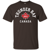 Thunder Bay Canada T-Shirt Canadian Flag Maple Leaf Gift Tee_Black