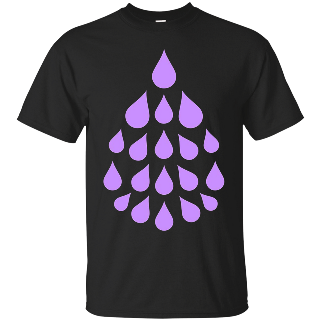 Purple Essential Oil Drop t-shirt_Black