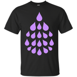 Purple Essential Oil Drop t-shirt_Black