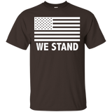 We Stand Usa Flag T-shirt_black=