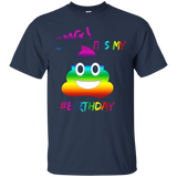 OMG! It's My Birthday Colorful Pile Of Poop tShirt_Black