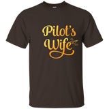 Cute Pilot's Wife Shirt, Pilot Family Aviation Mom Gift_navy=