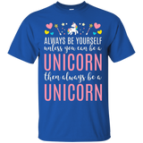 Women's Always Be Yourself Unless You Can Be a Unicorn Shirt_Black