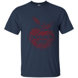 Teacher Life Red Apple T-Shirt Back To School Gift_Navy