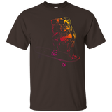 Skateboard English Bulldog T Shirt skateboarding dog neon_Black