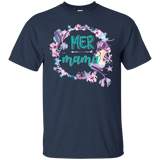 Mermama Shirt Funny Mama Mermaid Tshirt For Mother_Black