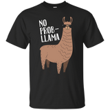 No Problem No Prob Llama Funny Llama Graphic T-Shirt_Black