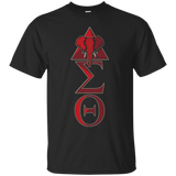 Womens Elephant Delta Triangle Sigma Red Theta T-Shirt 2_Black