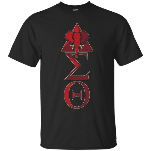 Womens Elephant Delta Triangle Sigma Red Theta T-Shirt 2_Black