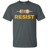 Resist! Funny Electronic and Science Geek Tshirt_Black