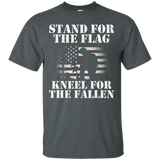 Stand For The Flag Kneel For The Fallen - Veteran Shirt_black=