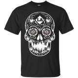 Dia De Los Muertos Sugar Skull La Los Angeles Tee Shirt_black