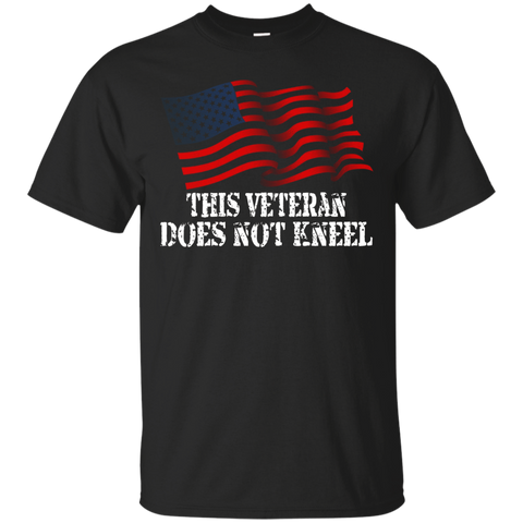 I Don't Kneel During The Anthem Usa Flag Tshirts For Veteran_black