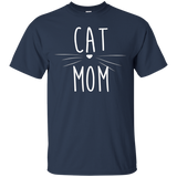 Womens Funny Cute Cat Mom Tee Shirt Best Cat Mom_Black