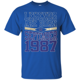 Legends Born In September 1987 - 30th Gift 30 Yrs Years Old