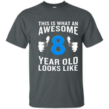 This is What an Awesome 8 Year Old Looks Like T-Shirt Funny_Navy