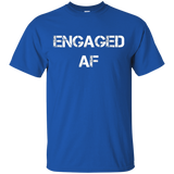 Women's Engaged AF Shirt Engagement Gift for Newlyweds_Black