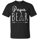 Mens Papa Bear Mama Bear Baby Bear Shirts Papa Bear Shirt For Men_black=