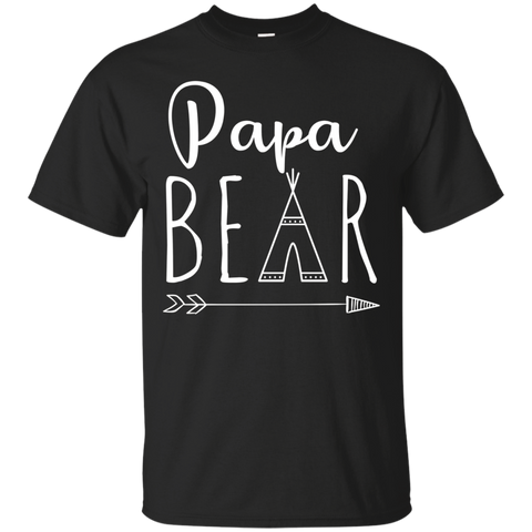 Mens Papa Bear Mama Bear Baby Bear Shirts Papa Bear Shirt For Men_black=