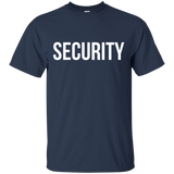 Security T Shirt , Body Guard Crew Event Staff And Party Tee_Black