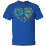 Peace Sign Word Cloud Heart Shape T-Shirt_Black