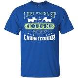 Wanna Sip Coffee And Pet My Cairn Terrier Shirt_Black