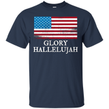 Glory Hallelujah American Flag T-shirt_black