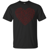 Peace Sign Heart T-Shirt_Black