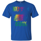 Colorful Retro Hippie Soul T-shirt Painted Van Gift Tee_black=