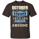 October 1999 - 18th Birthday Funny Tshirt_black=