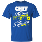 Chef By Passion Bartender By Profession T Shirt_black