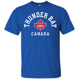 Thunder Bay Canada T-Shirt Canadian Flag Maple Leaf Gift Tee_Black