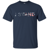 I Stand For The National Anthem Patriotic Flag T-shirt_black