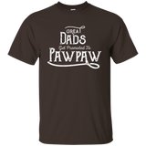 Great Dads Get Promoted To Pawpaw- Funny Grandfather Shirt_black=