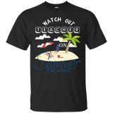 Watch out teacher on summer vacation T-shirt_Black