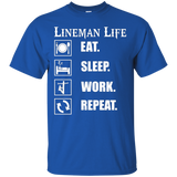 Lineman Life- Eat Sleep Work Repeat