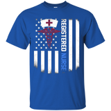 Registered Nurse Shirt Us Flag_black=