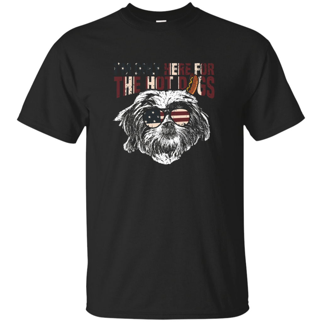 Shih Tzu Shirt Funny 4th of July Pup Tee_Black