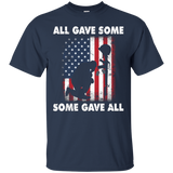 All Gave Some Some Gave All T-shirt Veteran & Memorial's Day_black