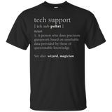 Tech Support Definition Shirt, Funny Cute Computer Nerd Gift_Black