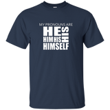 My Pronouns Are His Shirt - LGBT Trans Pride Shirt_Black