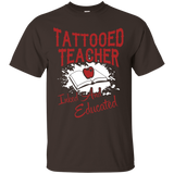 Tattooed Teacher T-Shirt Tattoo Gift_Black