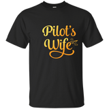 Cute Pilot's Wife Shirt, Pilot Family Aviation Mom Gift_navy=