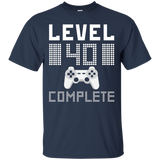 Level 40 Complete Tee 40th Birthday Gift Game Lovers
