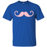 Curly Pink Mustache T-shirt_black=