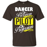 Dancer By Passion Pilot By Profession T Shirt_black