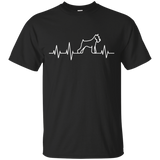 Schnauzer Heartbeat Shirt Miniature Schnauzer T-Shirt Gift_Black
