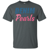 Denim & Pearls Casual Fashionista T-shirt_black