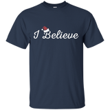 I Believe Funny Christmas T-shirt_black=