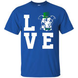 Love Pitbull Dog Funny St Patrick's Day T-shirt